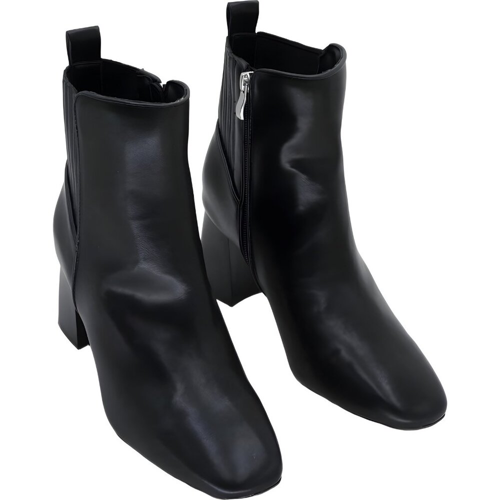 Style Co Women's Hutchh Square Toe Ankle Boot Black - Women's US 8.5 M